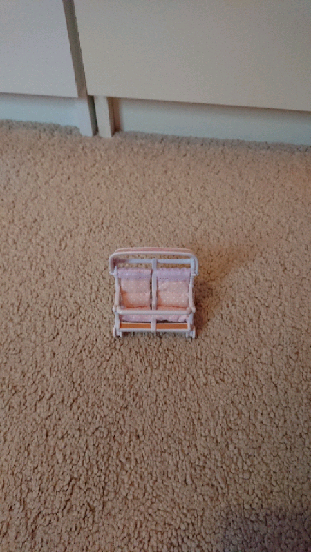 sylvanian families double pram